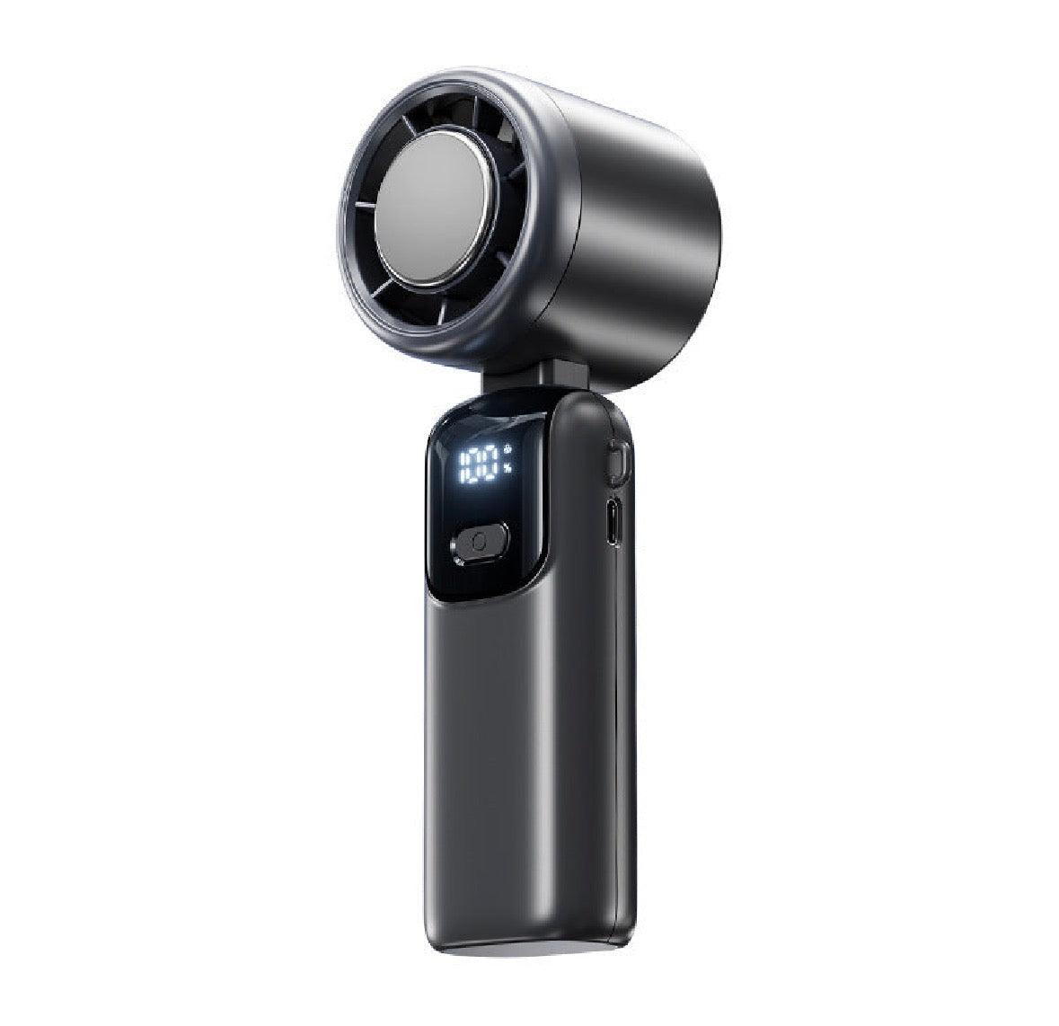 Ice compress hand-held fan